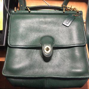 Vintage Coach Green Willis Cross Body